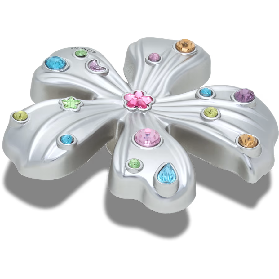 Silver Meta Gem Flower