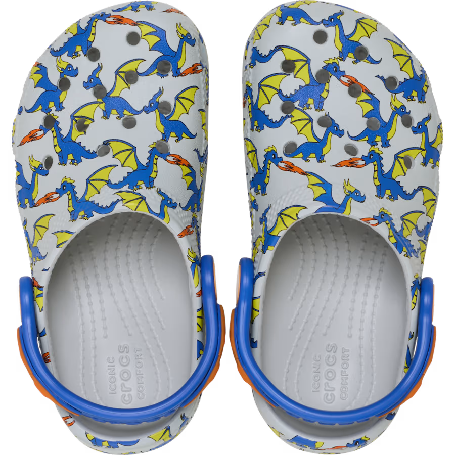 Toddler Classic Dragon Graphic Clog