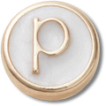 Tiny Pearlized Letter P