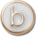 Tiny Pearlized Letter B
