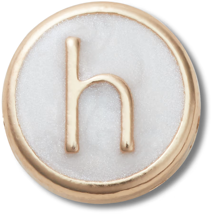Tiny Pearlized Letter H