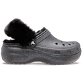 Classic Platform Fuzz Lined Glitter Clog