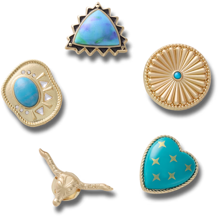 Gold Turquoise Western 5 Pack